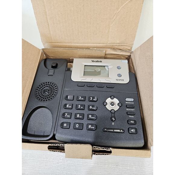 Yealink SIP-T21P E2 Dual-line Entry Level IP Phone New Open Box - Picture 1 of 5